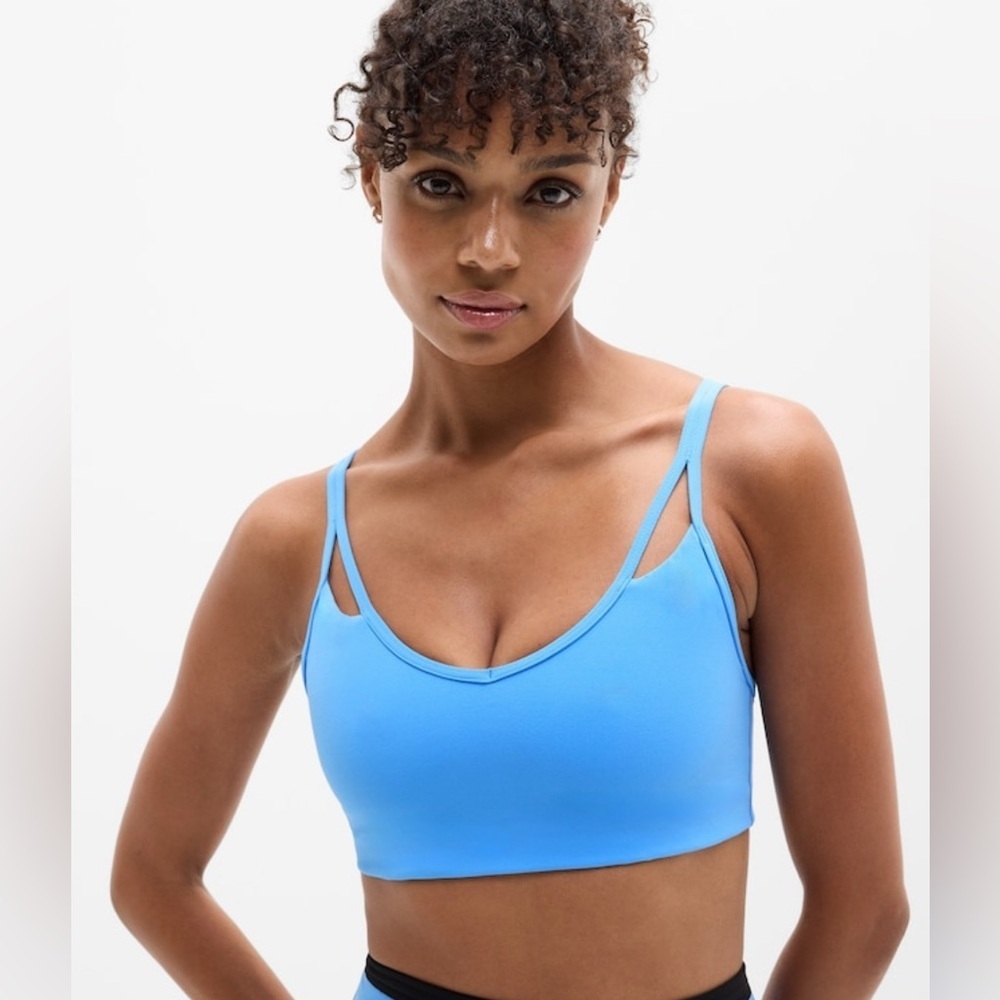 NWT Athleta Cut Out Cornflower Bra Size Large D-DD Cups (#782475)